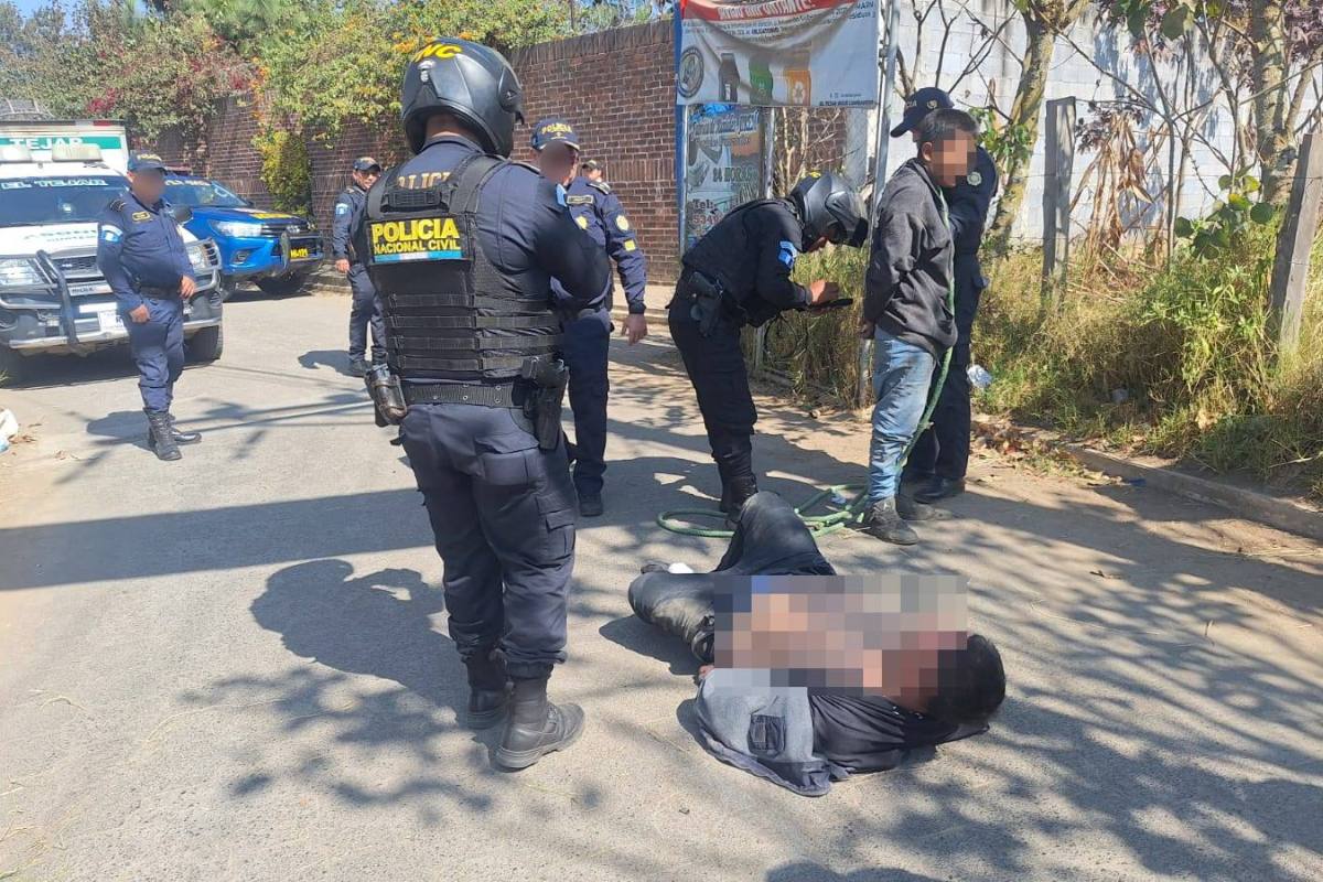 Enfrentamiento armado en Chimaltenango: Dos sospechosos detenidos y un agente herido